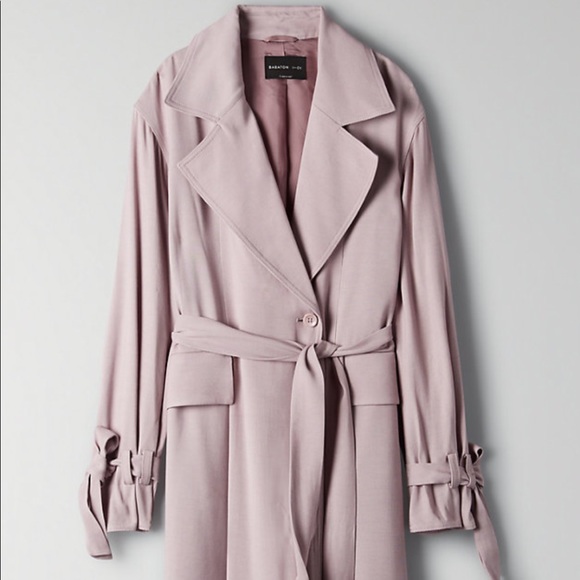 aritzia trench wrap dress